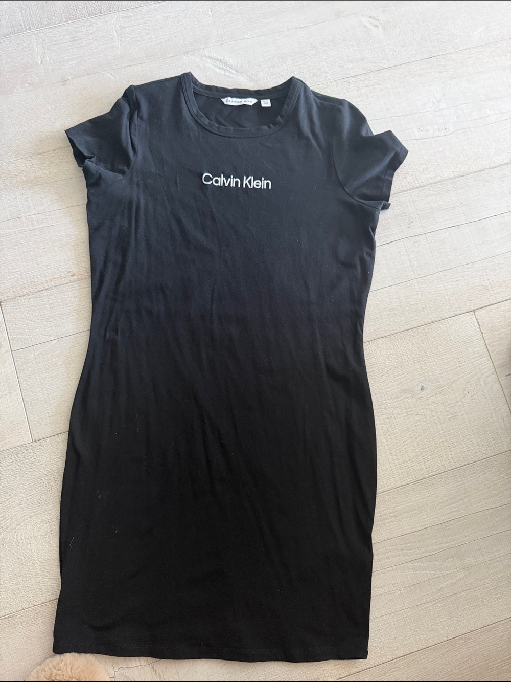 Calvin Klein Black Logo Mini Dress